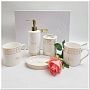 Фарфоровый набор для ванной комнаты 5  предметов Dior №10924